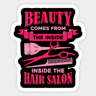 Funny Hair Salon Hairdresser Hairstylist Gift Sticker